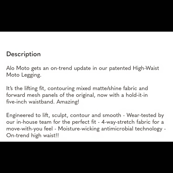 ALO Yoga Moto High Waist Leggings - Picture 10 of 10